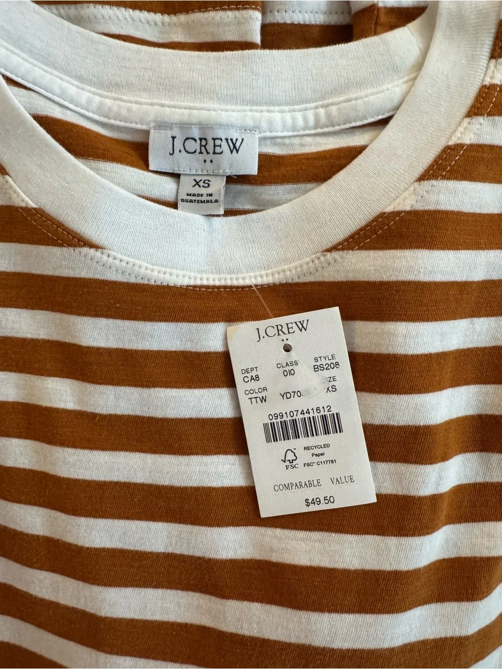 J. Crew classic striped